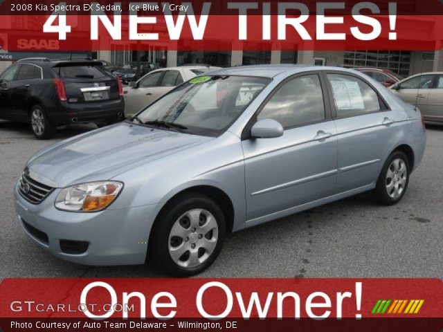 2008 Kia Spectra EX Sedan in Ice Blue
