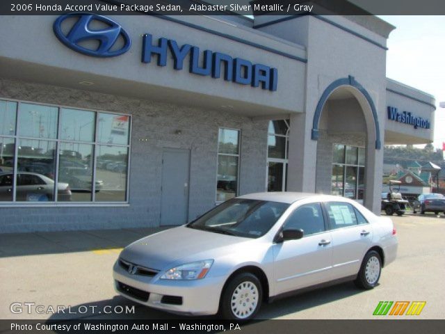 2006 Honda Accord Value Package Sedan in Alabaster Silver Metallic