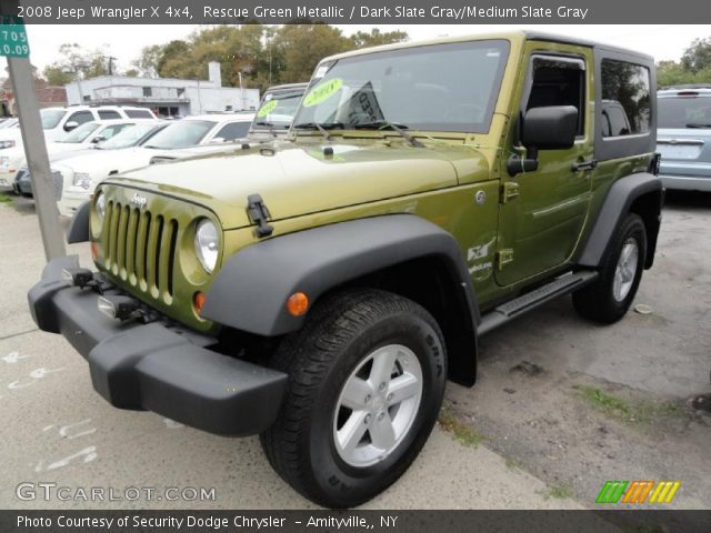 2008 Jeep Wrangler X 4x4 in Rescue Green Metallic