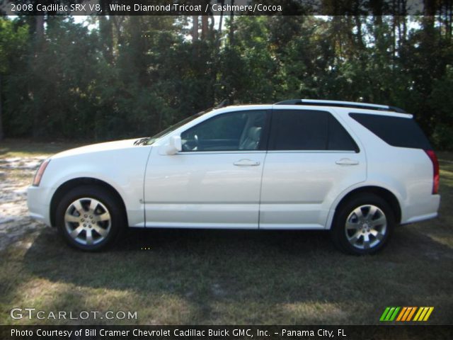 2008 Cadillac SRX V8 in White Diamond Tricoat