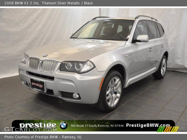 2008 BMW X3 3.0si in Titanium Silver Metallic