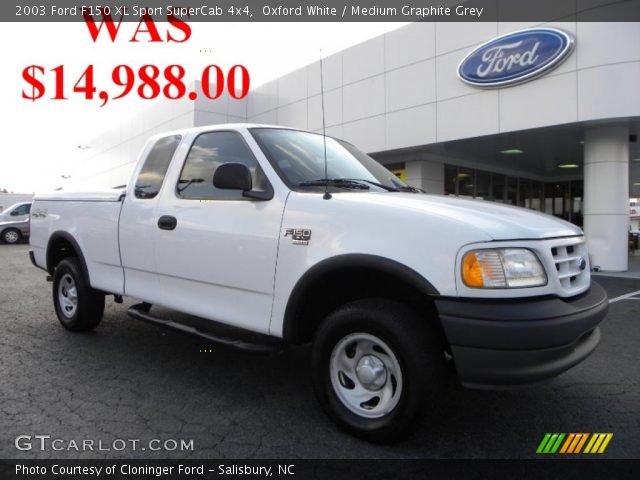 2003 Ford F150 XL Sport SuperCab 4x4 in Oxford White