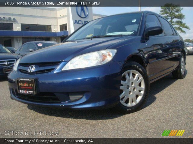 2005 Honda Civic LX Sedan in Eternal Blue Pearl