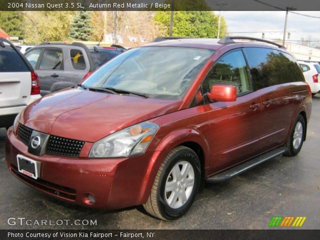 2004 Nissan quest red interior #6