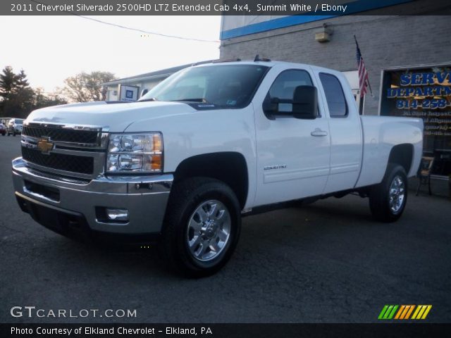 2011 Chevrolet Silverado 2500HD LTZ Extended Cab 4x4 in Summit White
