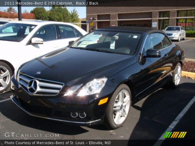 2011 Mercedes-Benz E 350 Cabriolet in Black