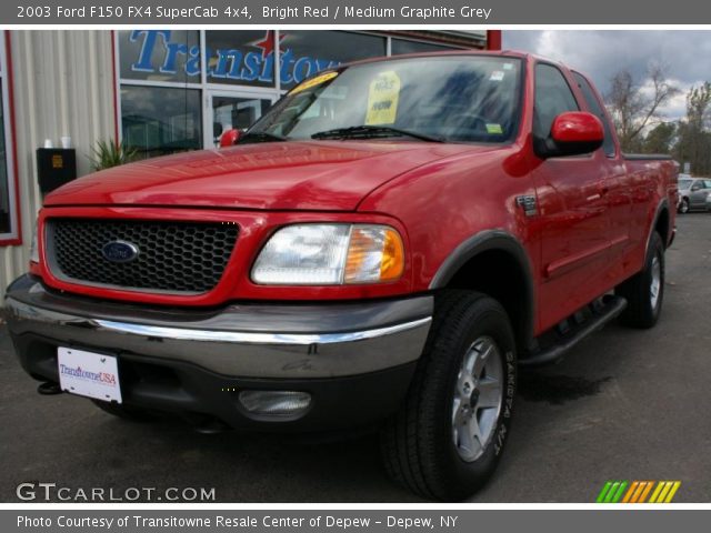 2003 Ford F150 FX4 SuperCab 4x4 in Bright Red