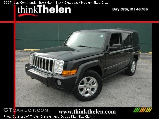 2007 Jeep Commander Sport 4x4 in Black Clearcoat