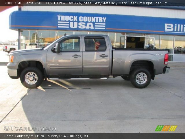 2008 GMC Sierra 2500HD SLT Crew Cab 4x4 in Steel Gray Metallic
