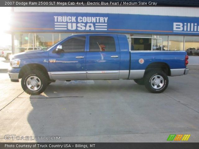 2007 Dodge Ram 2500 SLT Mega Cab 4x4 in Electric Blue Pearl