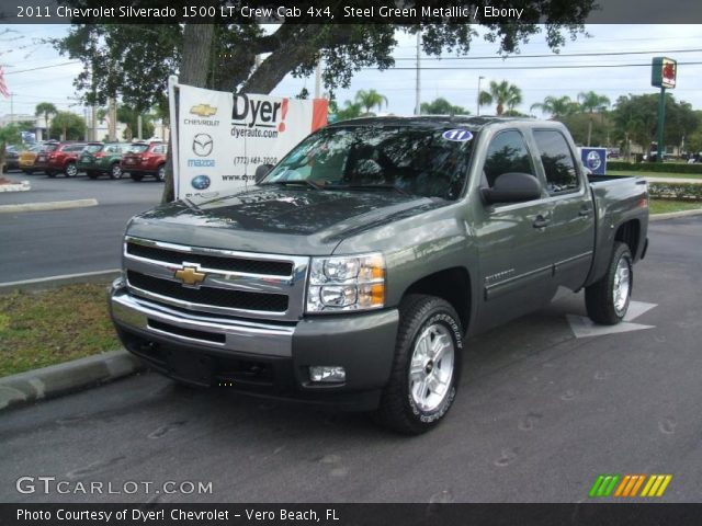 2011 Chevrolet Silverado 1500 LT Crew Cab 4x4 in Steel Green Metallic