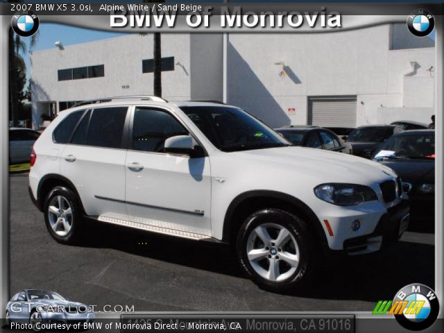 2007 BMW X5 3.0si in Alpine White