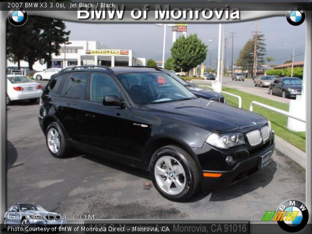 2007 BMW X3 3.0si in Jet Black