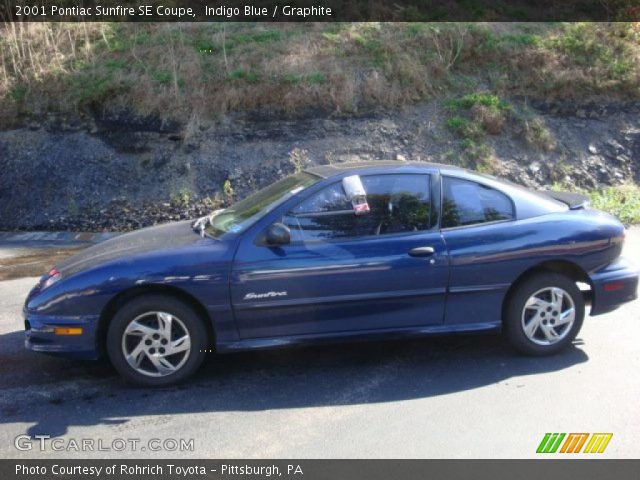 2001 Pontiac Sunfire SE Coupe in Indigo Blue