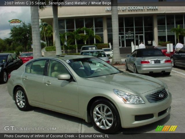 2007 Infiniti G 35 Sedan in Serengeti Sand Metallic