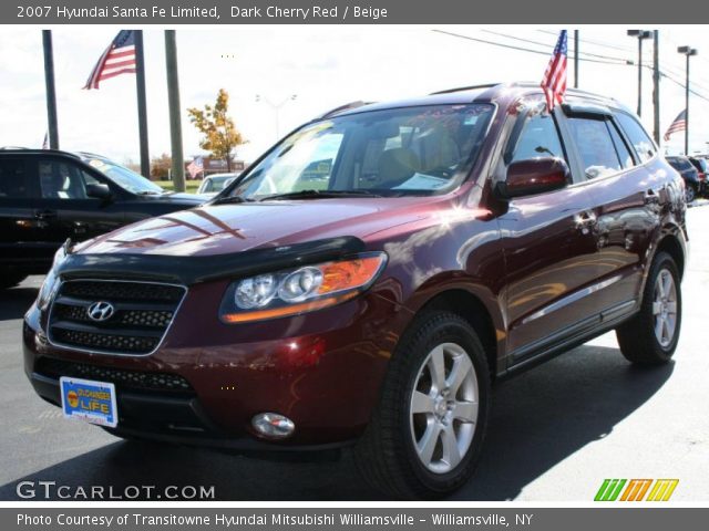 2007 Hyundai Santa Fe Limited in Dark Cherry Red