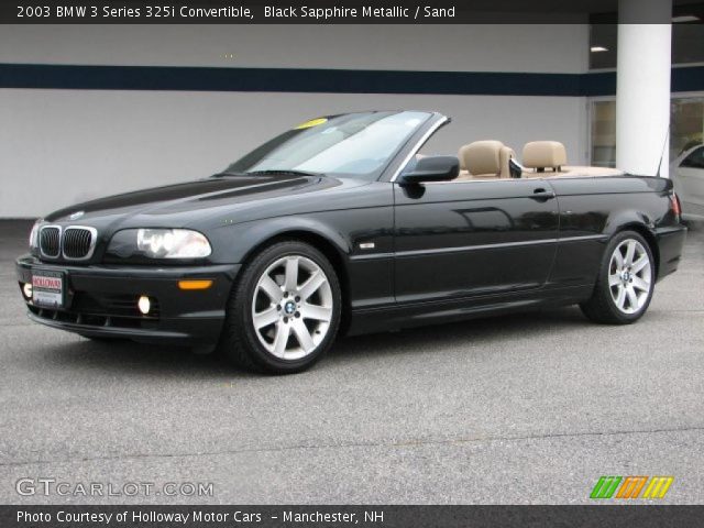 2003 BMW 3 Series 325i Convertible in Black Sapphire Metallic
