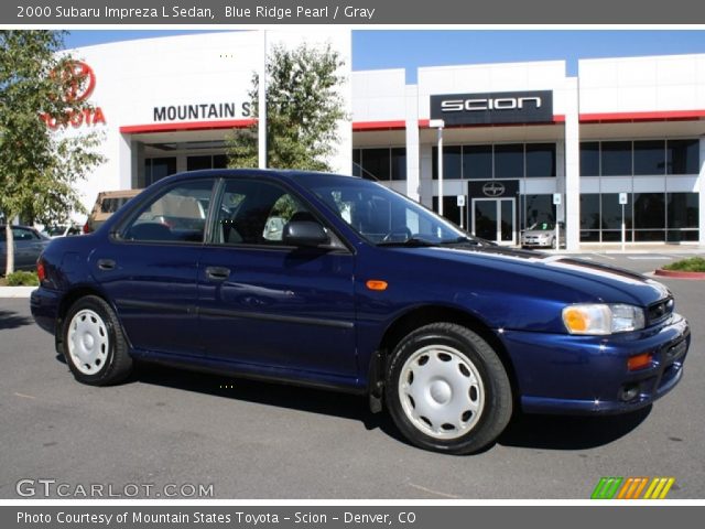 2000 Subaru Impreza L Sedan in Blue Ridge Pearl