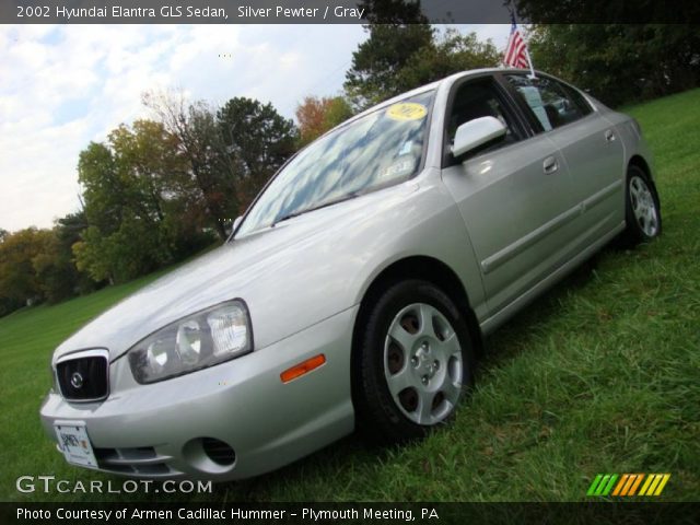 2002 Hyundai Elantra GLS Sedan in Silver Pewter