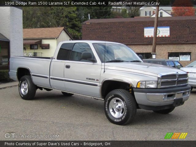 1998 Dodge Ram 1500 Laramie SLT Extended Cab 4x4 in Radiant Silver Metallic