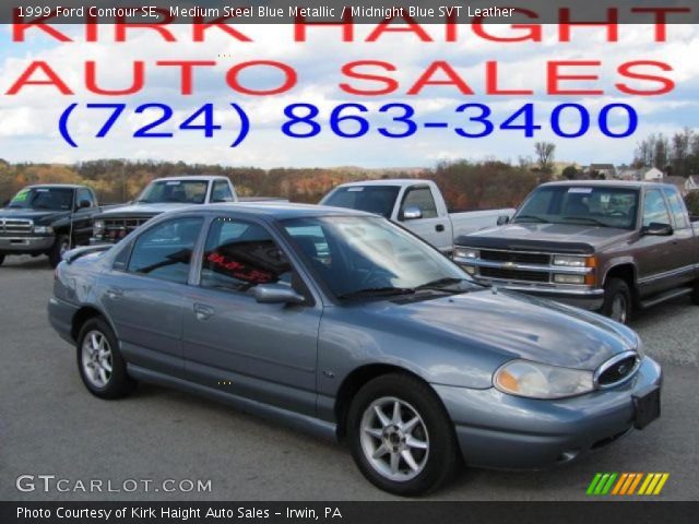 1999 Ford Contour SE in Medium Steel Blue Metallic