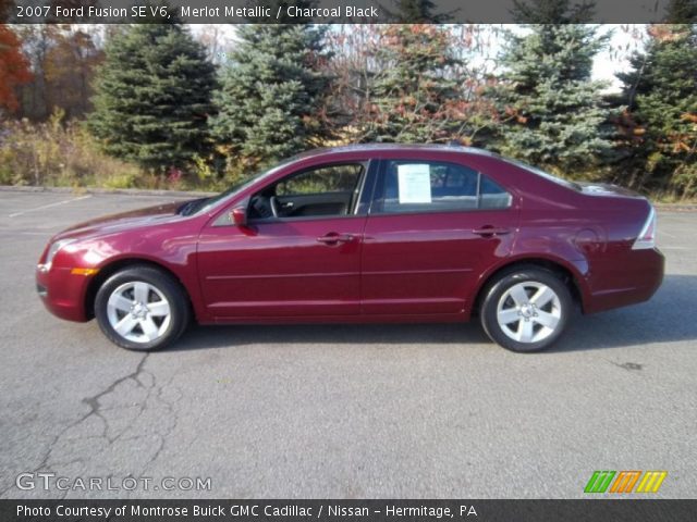 2007 Ford Fusion SE V6 in Merlot Metallic