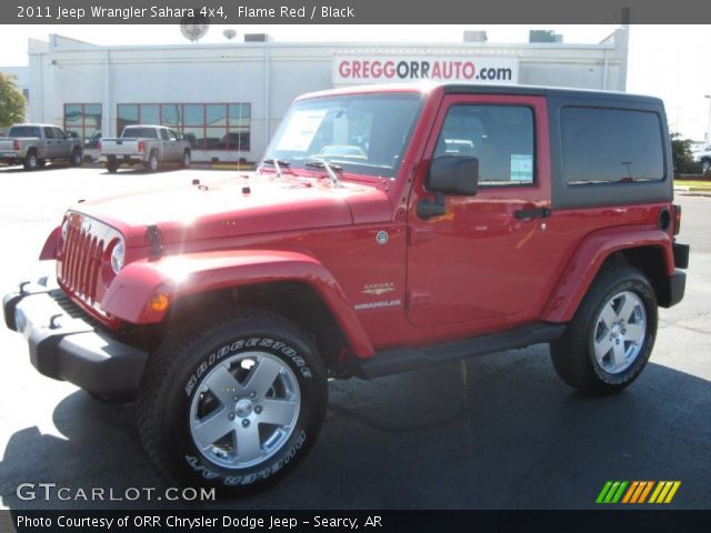 2011 Jeep Wrangler Sahara 4x4 in Flame Red