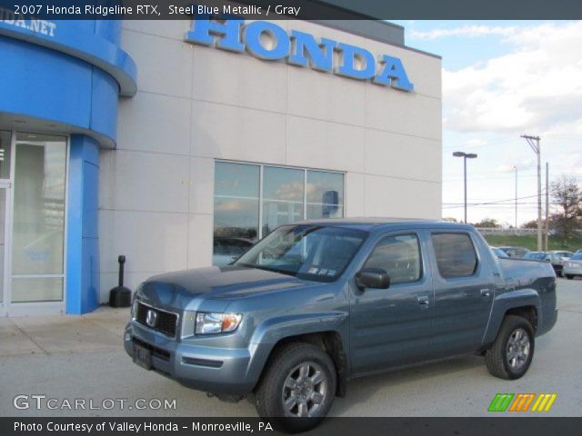 2007 Honda Ridgeline RTX in Steel Blue Metallic