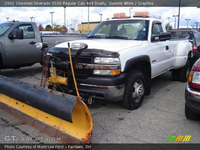 2002 Chevrolet Silverado 3500 Regular Cab 4x4 Dually in Summit White