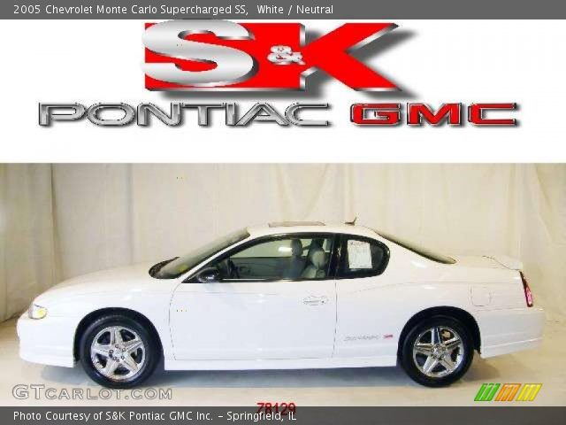 2005 Chevrolet Monte Carlo Supercharged SS in White