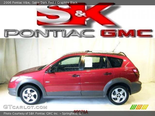 2006 Pontiac Vibe  in Salsa Dark Red