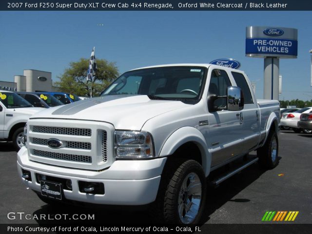 2007 Ford F250 Super Duty XLT Crew Cab 4x4 Renegade in Oxford White Clearcoat