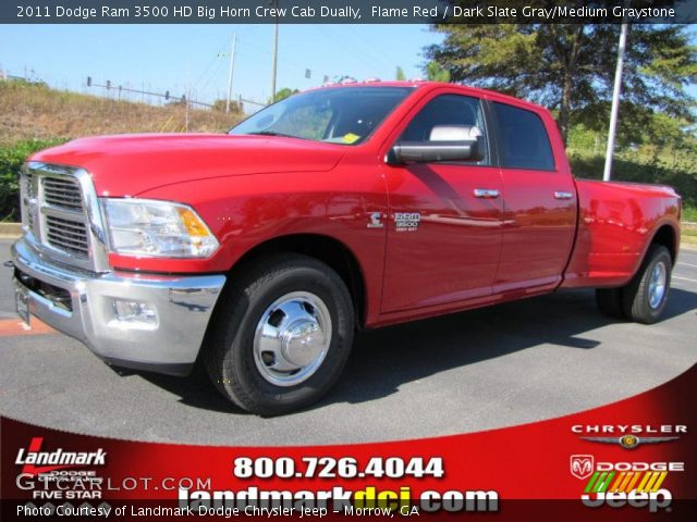 2011 Dodge Ram 3500 HD Big Horn Crew Cab Dually in Flame Red