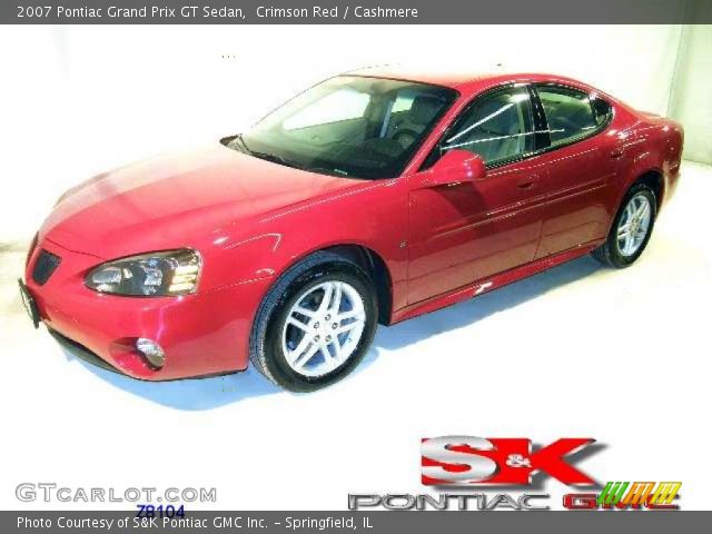 2007 Pontiac Grand Prix GT Sedan in Crimson Red