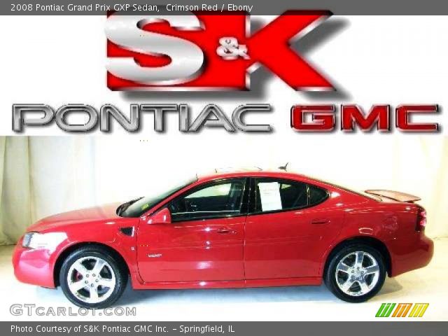 2008 Pontiac Grand Prix GXP Sedan in Crimson Red
