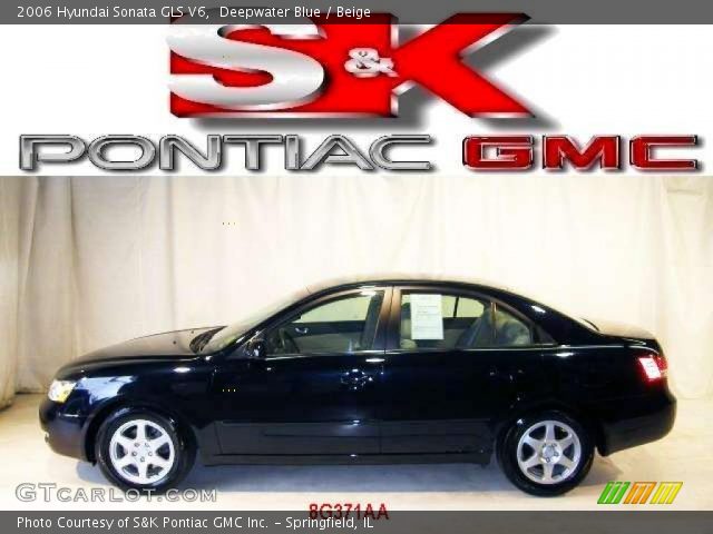 2006 Hyundai Sonata GLS V6 in Deepwater Blue