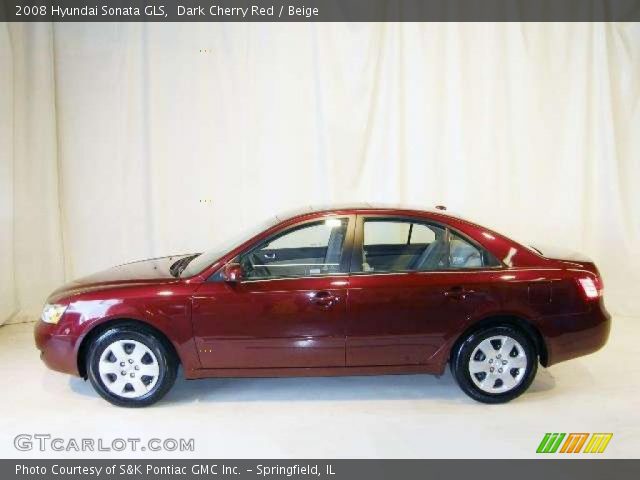 2008 Hyundai Sonata GLS in Dark Cherry Red
