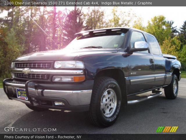 2000 Chevrolet Silverado 1500 Z71 Extended Cab 4x4 in Indigo Blue Metallic