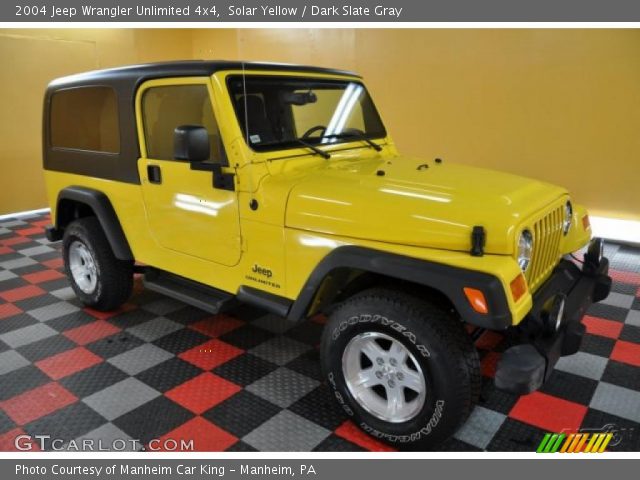 2004 Jeep Wrangler Unlimited 4x4 in Solar Yellow