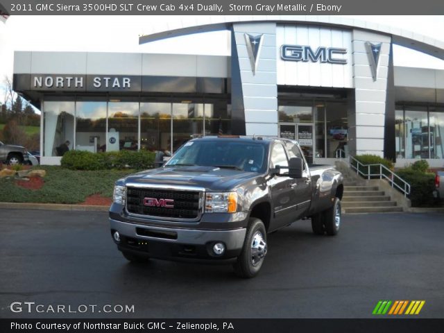 2011 GMC Sierra 3500HD SLT Crew Cab 4x4 Dually in Storm Gray Metallic