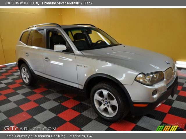 2008 BMW X3 3.0si in Titanium Silver Metallic