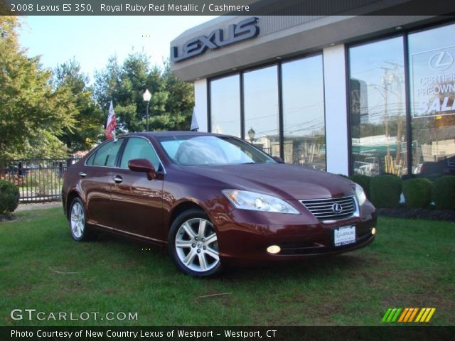 2008 Lexus ES 350 in Royal Ruby Red Metallic