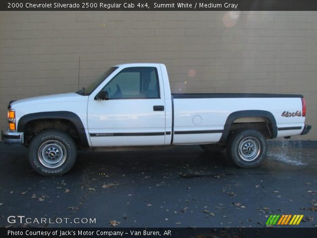 2000 Chevrolet Silverado 2500 Regular Cab 4x4 in Summit White