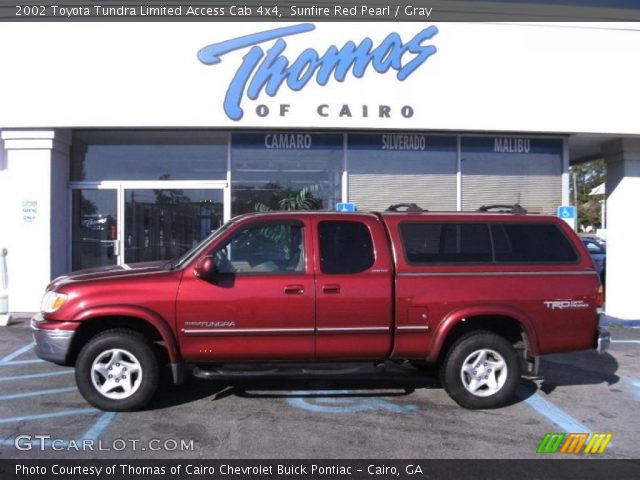 2002 Toyota Tundra Limited Access Cab 4x4 in Sunfire Red Pearl