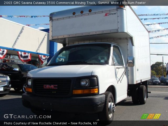 2003 GMC Savana Cutaway 3500 Commercial Moving Truck in Summit White