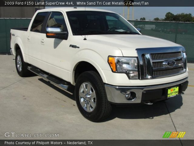 2009 Ford F150 Lariat SuperCrew 4x4 in White Sand Tri Coat Metallic