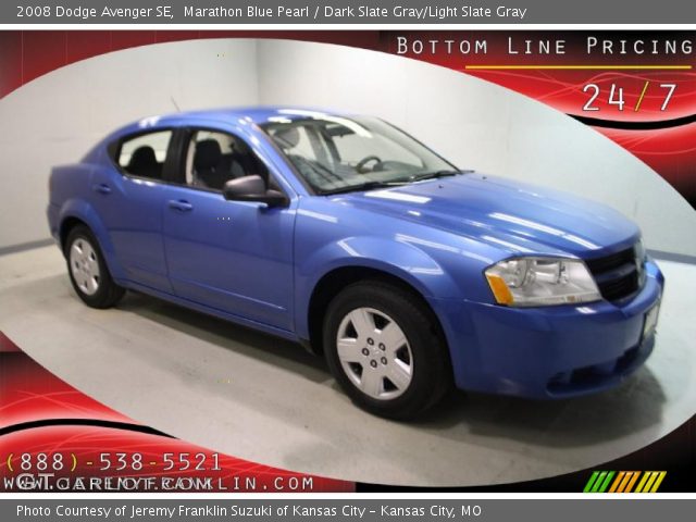 2008 Dodge Avenger SE in Marathon Blue Pearl