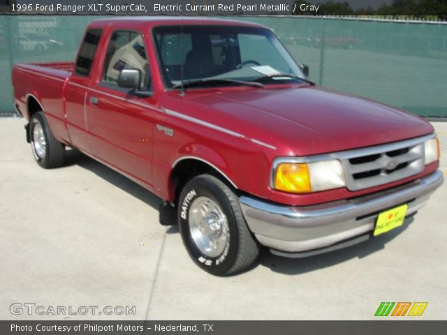 1996 Ford Ranger XLT SuperCab in Electric Currant Red Pearl Metallic