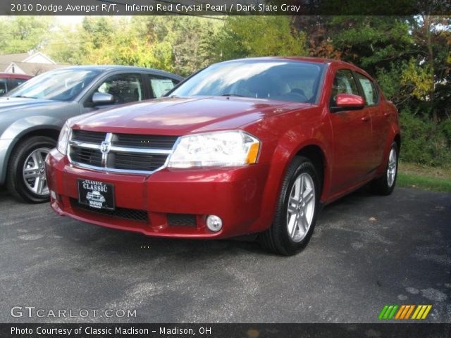 2010 Dodge Avenger R/T in Inferno Red Crystal Pearl