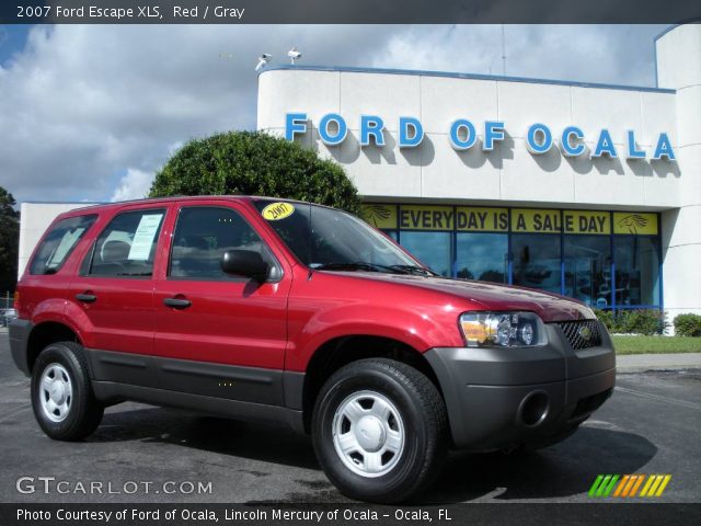 2007 Ford Escape XLS in Red
